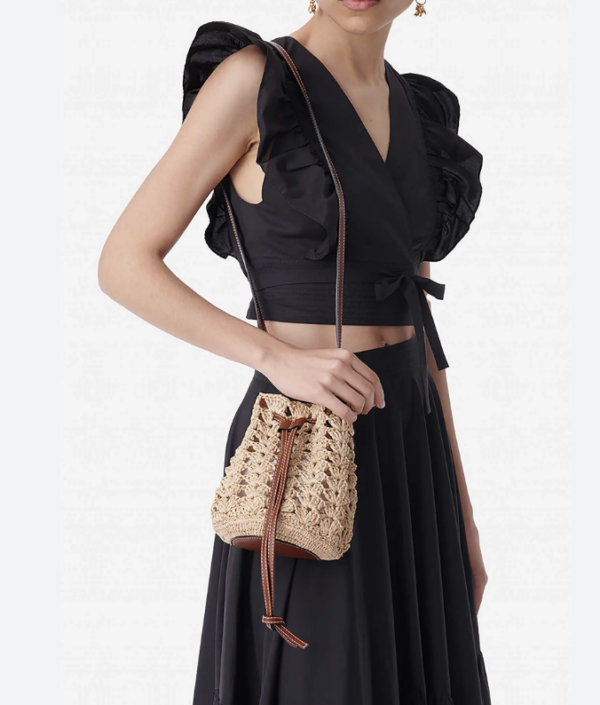 Sac Bourse Raphia - Imagen 3
